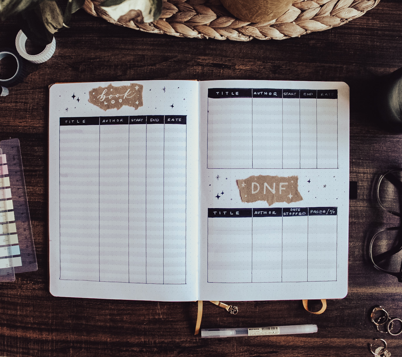 BOOKISH BULLET JOURNAL: SET UP & SPREADS